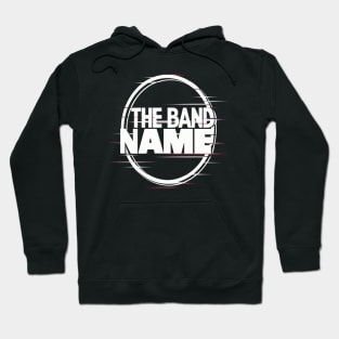 The band name AJR Glitch Effect Hoodie